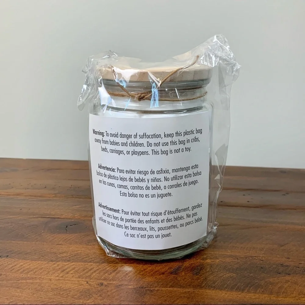 Rae Dunn Jar of Cotton Balls